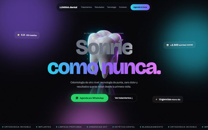 Clínica dental: agenda de horas